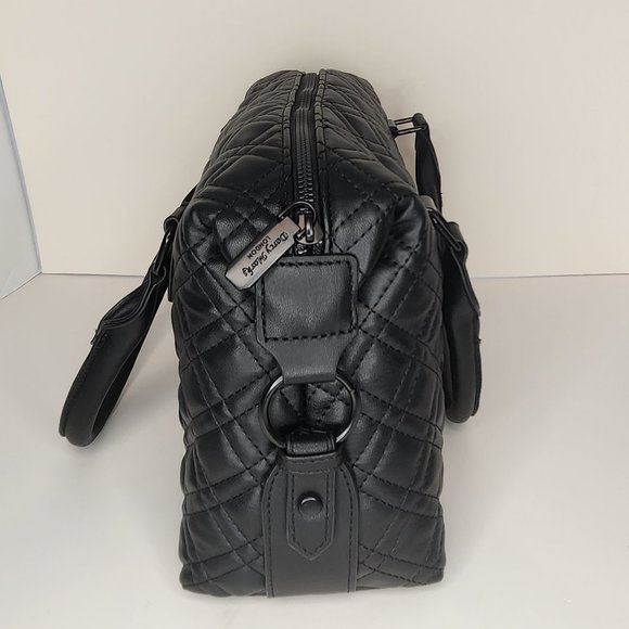 Darcy Mark's London Black Quilted Vegan Leather Satchel - NWT - Picture 7 of 9